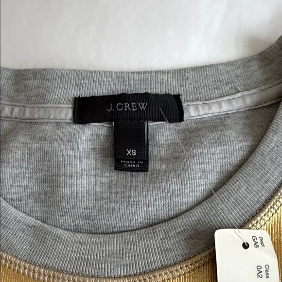 NWT J. Crew Gold and Gray sweathirt - Picture 2 of 4